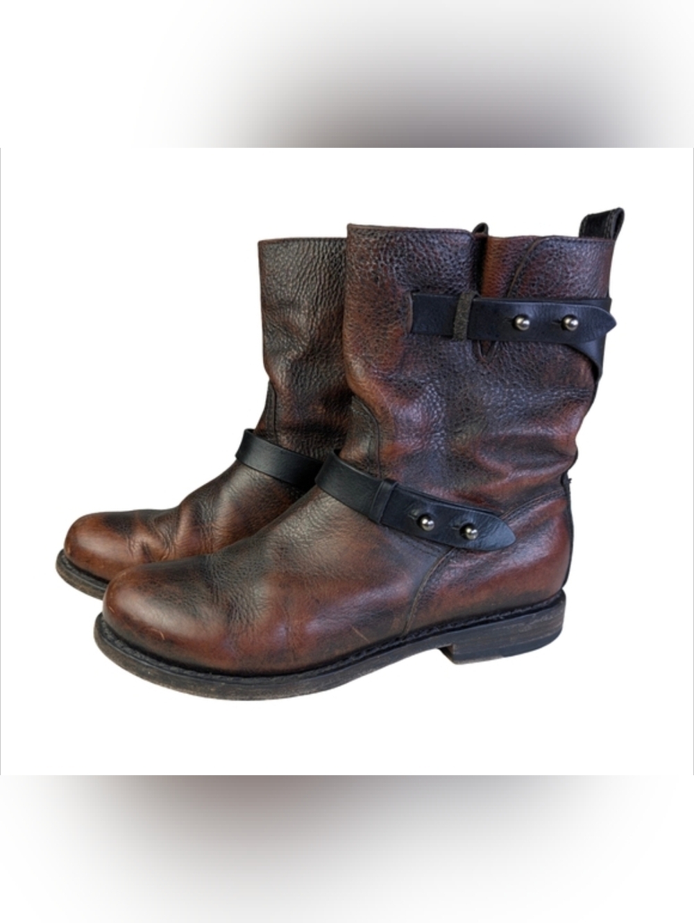 Rag & Bone Handmade Goodyear Welt Leather Moto Boots | EU 37 US 7
